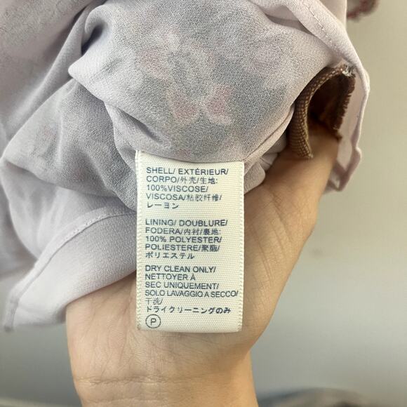 Rebecca Minkoff Flower Print June Dress w/ Bell Sleeve & Tie Waist - Size 0 - Picture 5 of 8